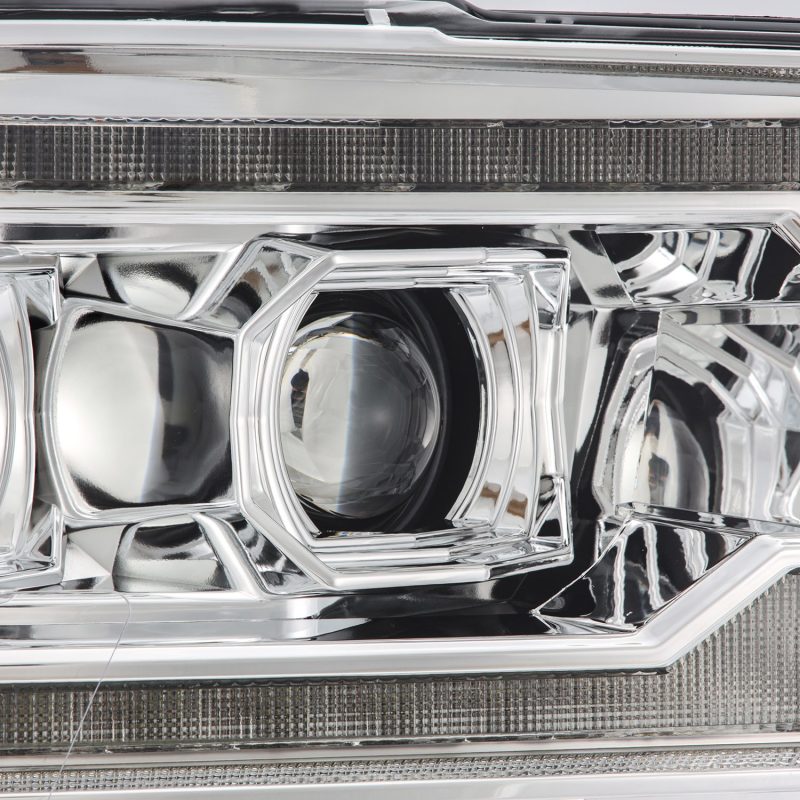 AlphaRex 09-18 Dodge Ram 2500 LUXX LED Proj Headlights Plank Style Chrm w/Activ Light/Seq Signal/DRL 880559 *Discontinued