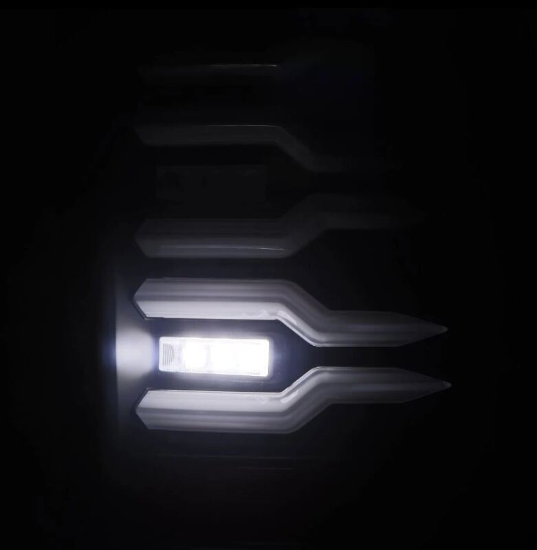 AlphaRex 07-14 Chevrolet Silverado 1500/2500HD/3500HD Luxx-Series LED Tail Lights Blk w/Smoked Lens 620080 *Discontinued