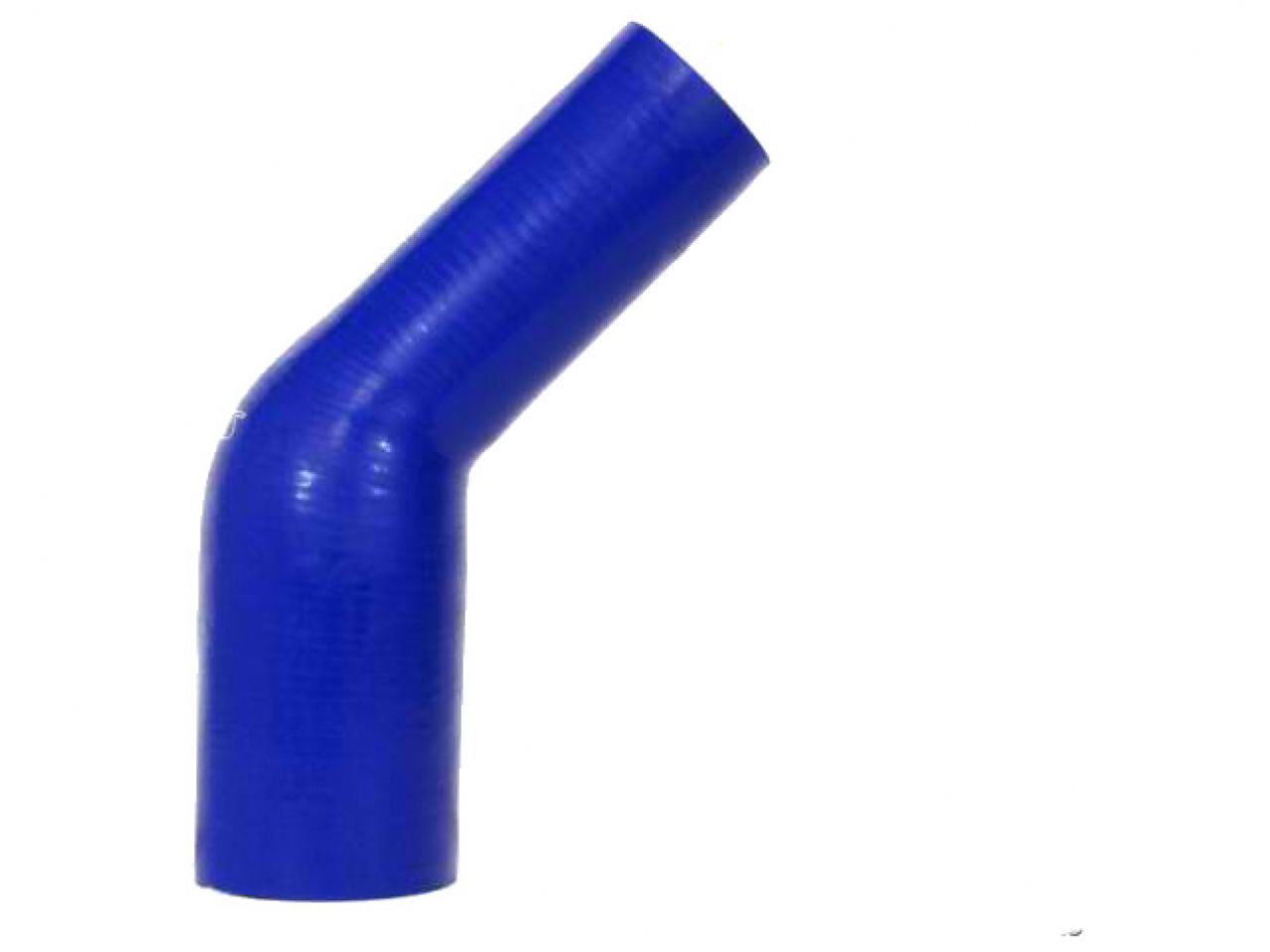 HPS 1-3/4" - 2-1/4" ID, Silicone 45 Degree Elbow Reducer Coupler Hose, High Temp 4-ply Reinforced, Blue, 45mm - 57mm ID