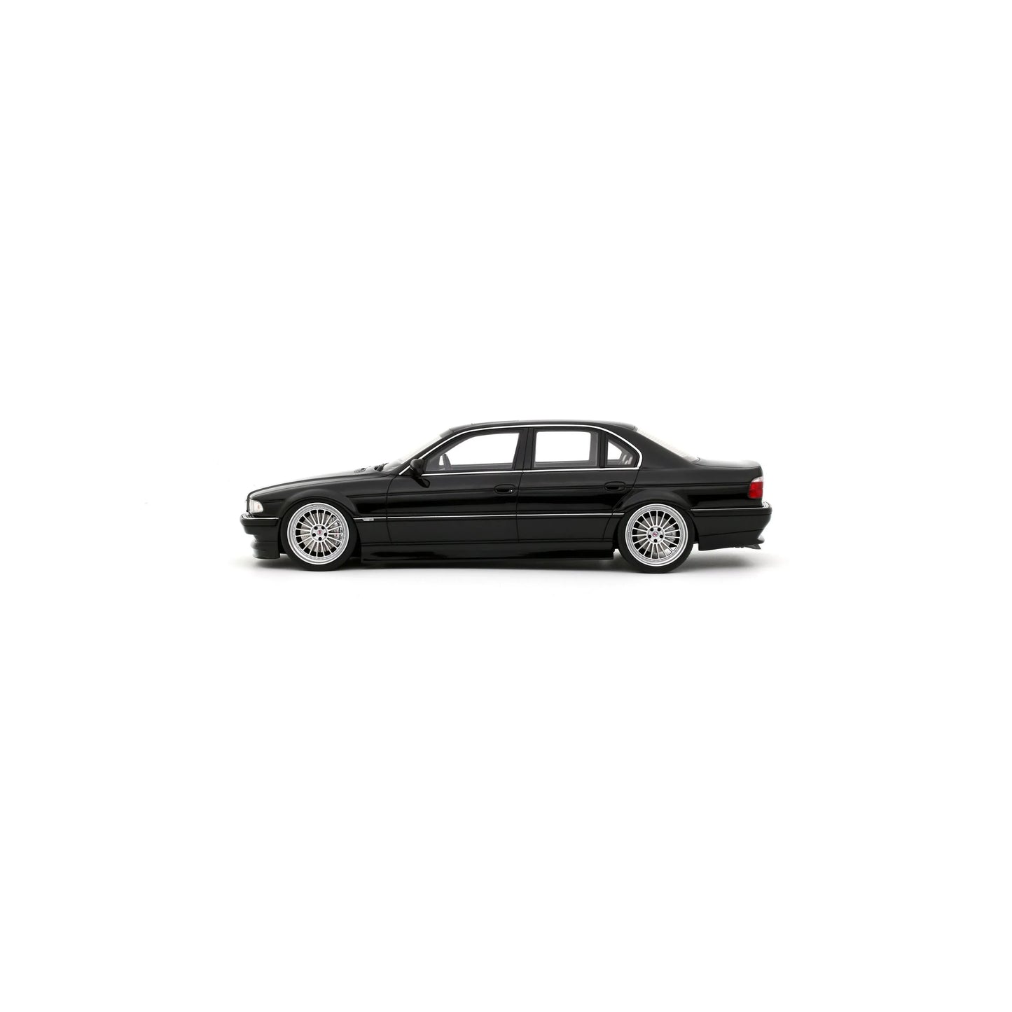 Otto 2000 BMW 740iL E38 Sedan Low Stance Jet Black 668 1:18