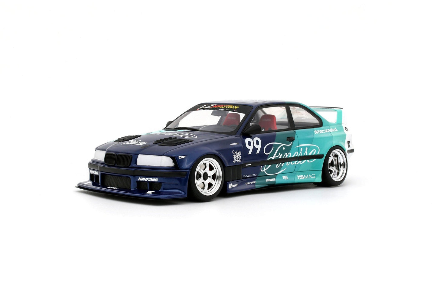 Otto 2024 BMW E36 M3 Khyzyl Saleem "My Kyza" Blue & Green 1:18