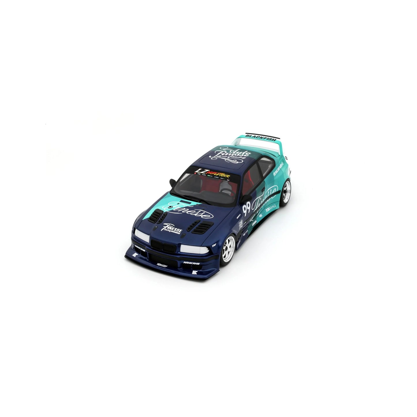 Otto 2024 BMW E36 M3 Khyzyl Saleem "My Kyza" Blue & Green 1:18