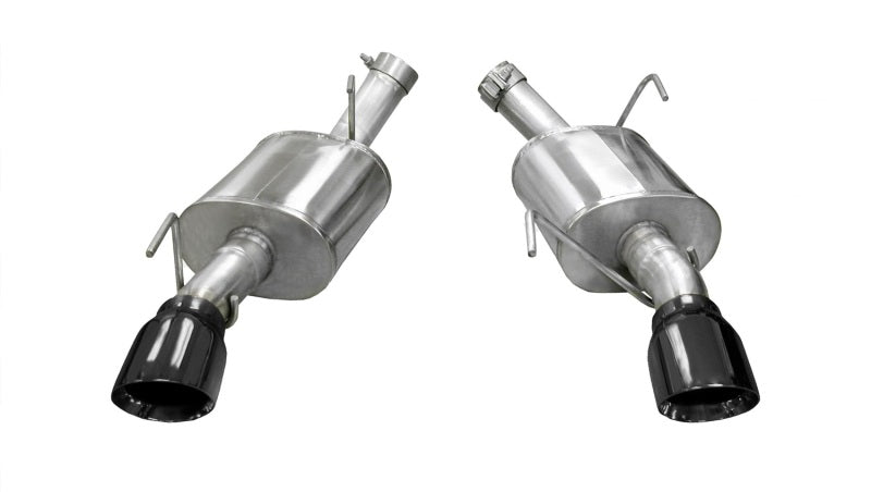 Corsa Performance 05-10 Ford Mustang Shelby GT500 5.4L V8 Black Xtreme Axle-Back Exhaust