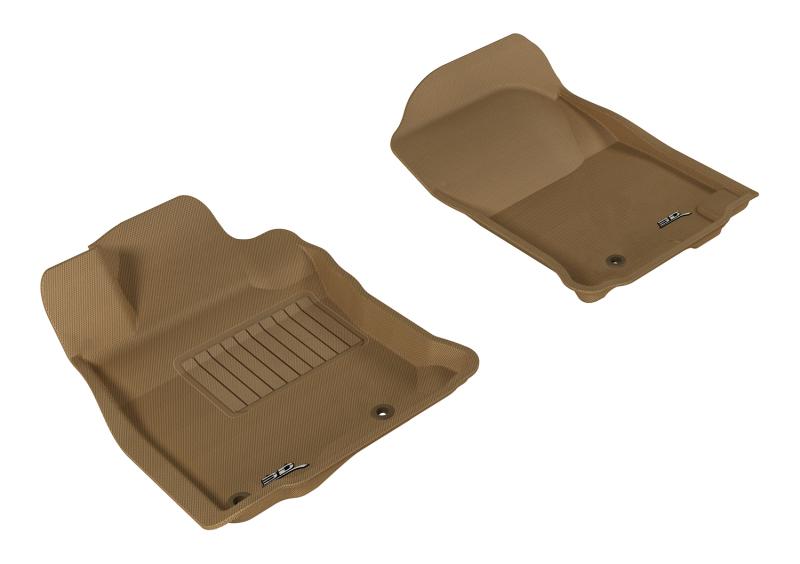3D MAXpider 2013-2020 Toyota 4Runner Kagu 1st Row Floormat - Tan L1TY12811502