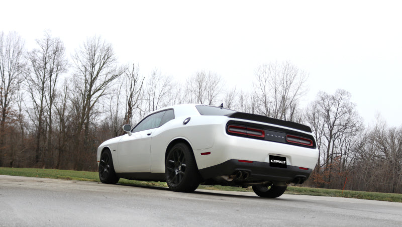 Corsa Performance 15-17 Dodge Challenger Xtreme Cat-Back Dual Rear Exit with Twin 3.5in