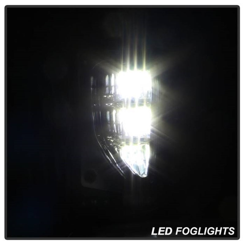 Spyder 16-18 Chevy Silverado 1500 OEM Style Full LED Fog Light w/Switch - Clear (FL-CSIL16-LED-C) 9043215