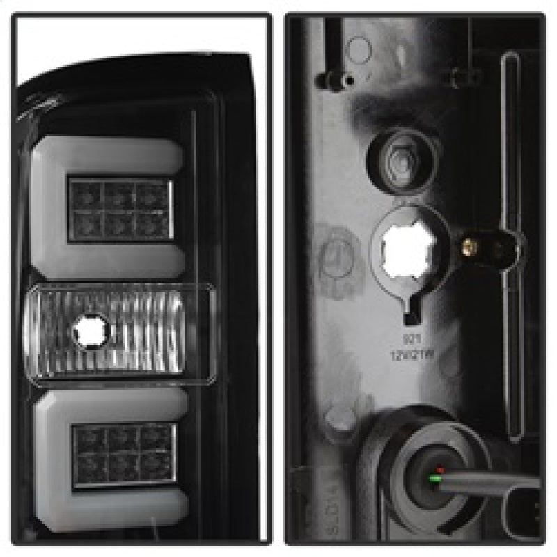 Spyder Chevy Silverado 2016-2017 Light Bar LED Tail Lights - Black ALT-YD-CS16-LED-BK 5083722