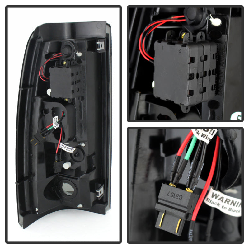 Spyder Chevy Silverado 1500 99-02 (Not Fit Stepside) LED Tail Lights Blk Smke ALT-YD-CS99-LED-BSM 5078063