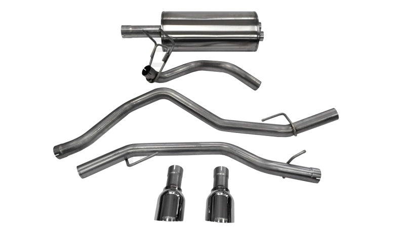 Corsa Performance 09-14 Dodge Ram 1500 4.7L Quad/Crew Cab/Short Bed Polished Dual Exit