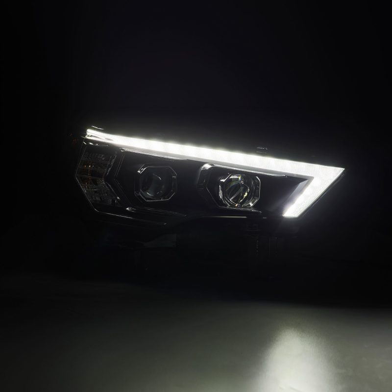 AlphaRex 14-22 Toyota 4Runner PRO-Series Projector Headlights Black w/Seq. Sig. + DRL 880814 *Discontinued