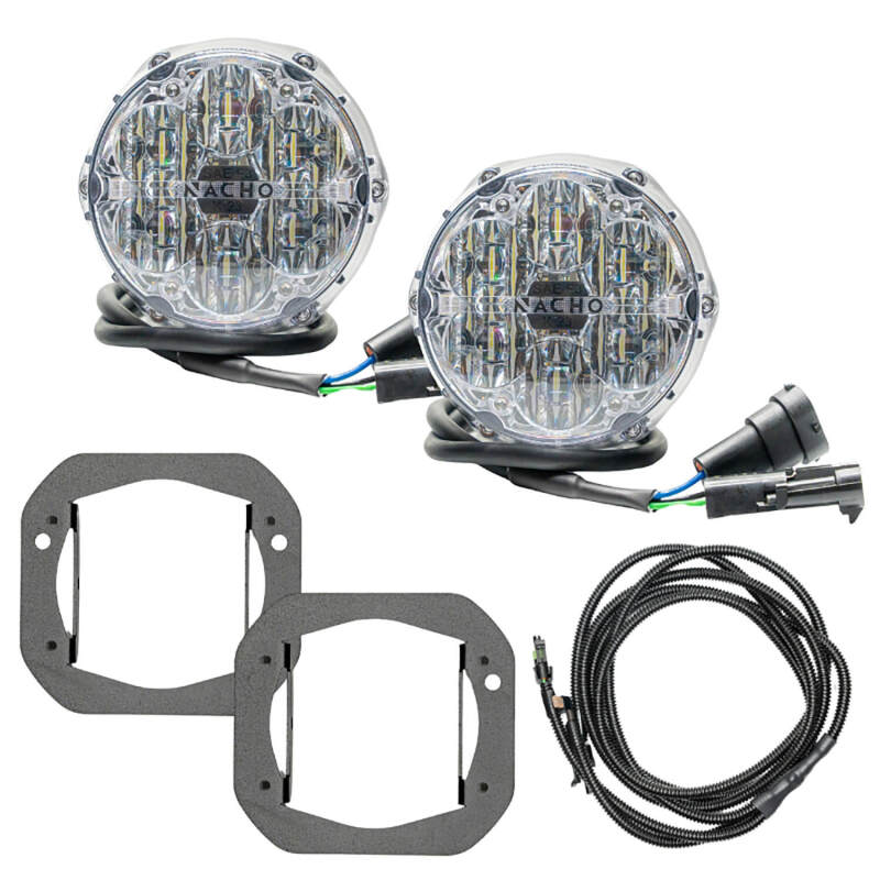 ARB Jeep JL/JT Nacho SAE Only White Plug N Play Fog Light Kit (Bumper Kit) V3JW1KWSO