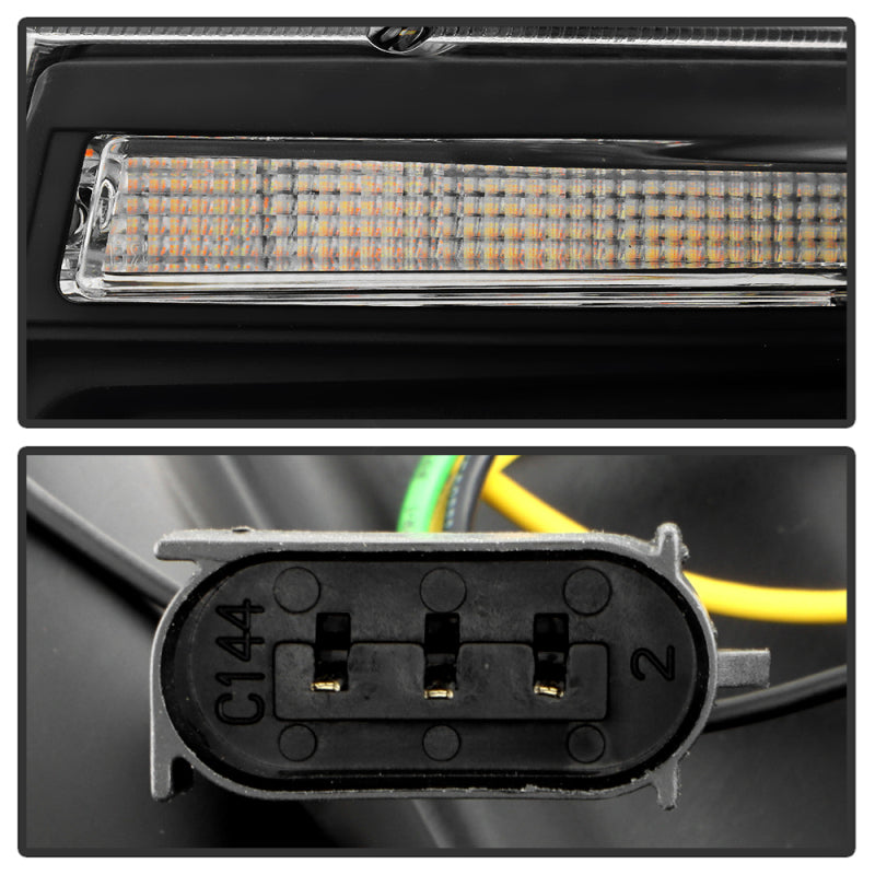 SPYDER 14-21 Jeep Grand Cherokee Proj Headlights - Halogen Model Only - PRO-YD-JGC14HALSI-SBGR-BK 5088949