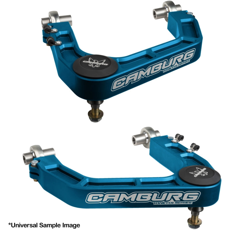 Camburg Toyota 22-23 Landcruiser 300 / 22-23 LX600 KINETIK V2 Perf Billet Uniball Upper Arms (Blue) CAM-310194-BLU