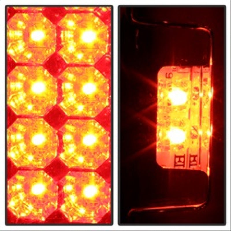 Spyder Ford F150 side 97-03/F250/350 Duty 99-07 LED Tail Lights Red Clear ALT-YD-FF15097-LED-RC 5003485