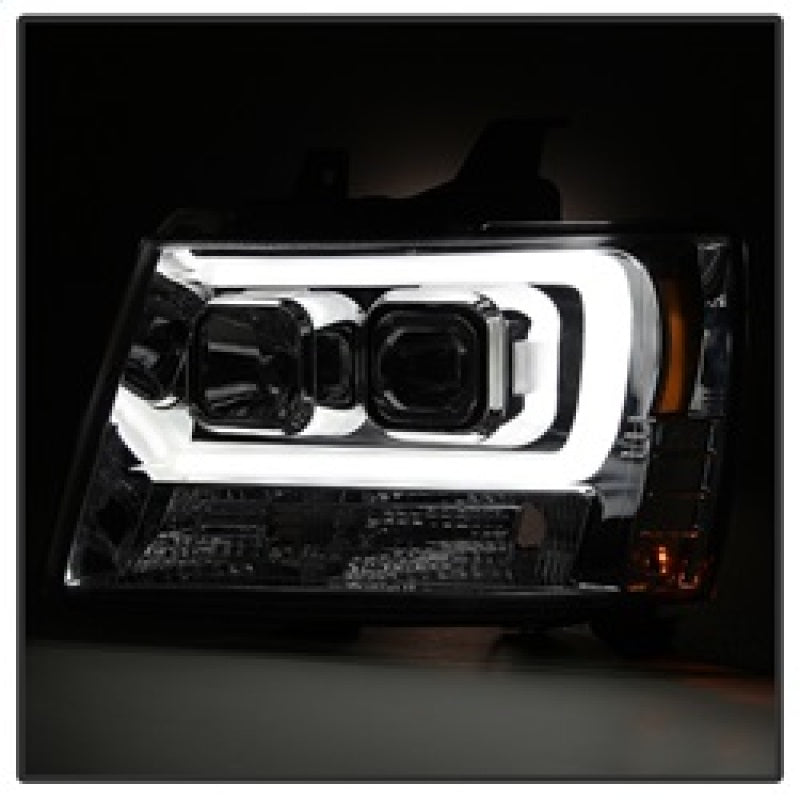 Spyder 07-14 Chevy Suburban/1500/2500/Tahoe V2 Projector Headlights Chrome PRO-YD-CSUB07V2-DRL-C 5082572