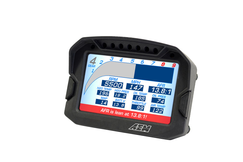 AEM CD-5G Carbon Digital Dash Display w/ Interal 10Hz GPS & Antenna 30-5602