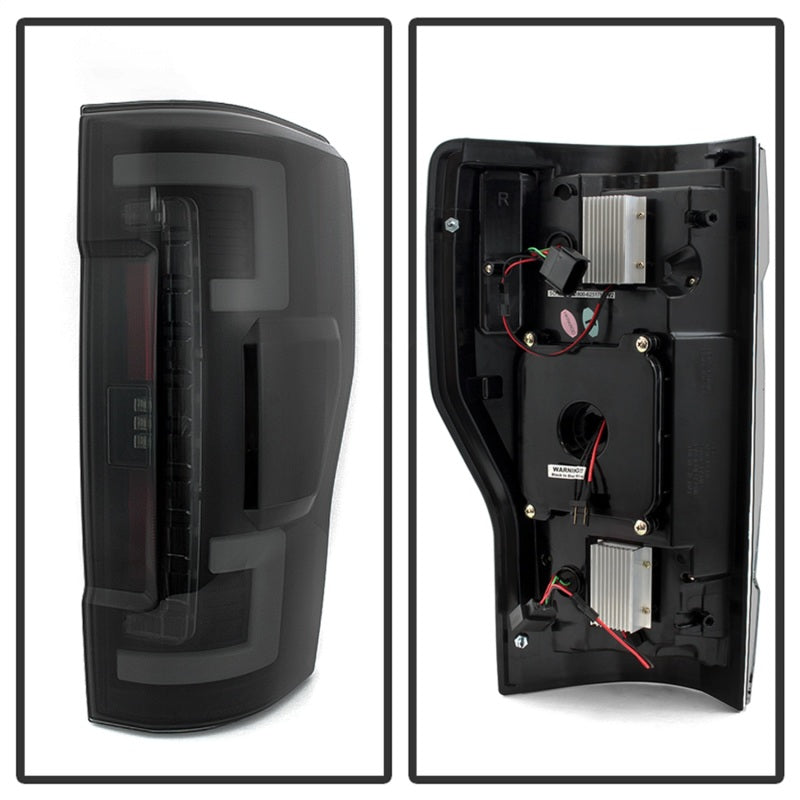 Spyder 17-18 Ford F-250 Super Duty (Excl LED Models) LED Tail Lights - Blk Smk (ALT-YD-FS17-LED-BSM) 5085597