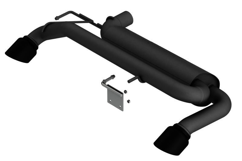 Borla 21-22 Ford Bronco 2.3L 4WD ATAK Axle Back Exhaust w/ Black Coated Tips 11975CB
