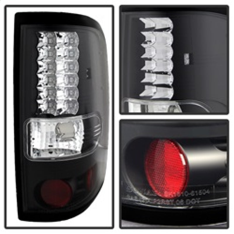 Spyder Ford F150 Styleside 04-08 (Not Fit Heritage & SVT)LED Tail Lights Black ALT-YD-FF15004-LED-BK 5003249