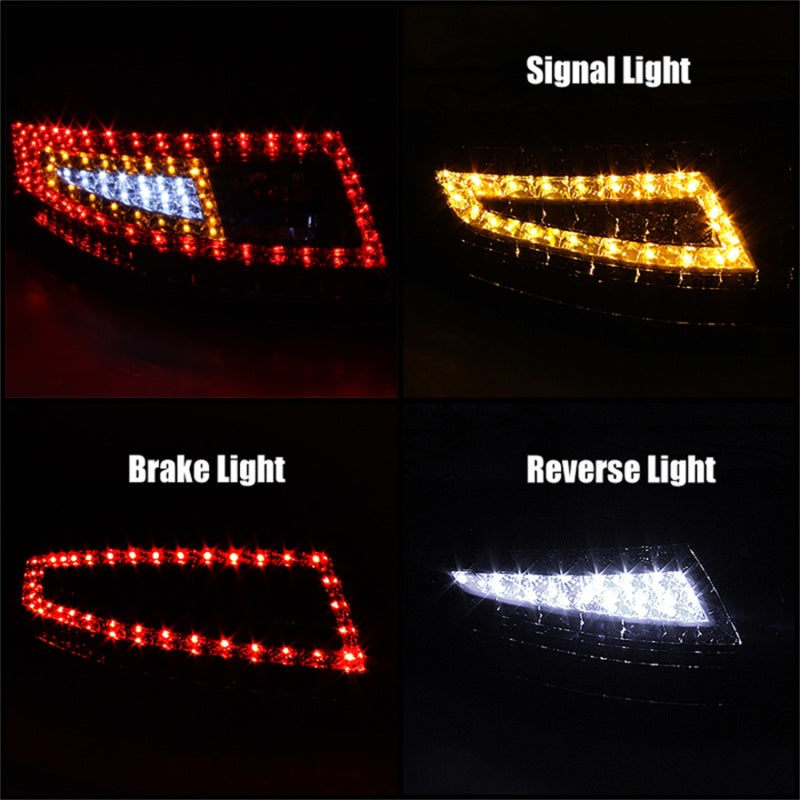 SPYDER Xtune Porsche 911 997 05-08 LED Tail Lights Red Clear ALT-ON-P99705-LED-RC 5008848