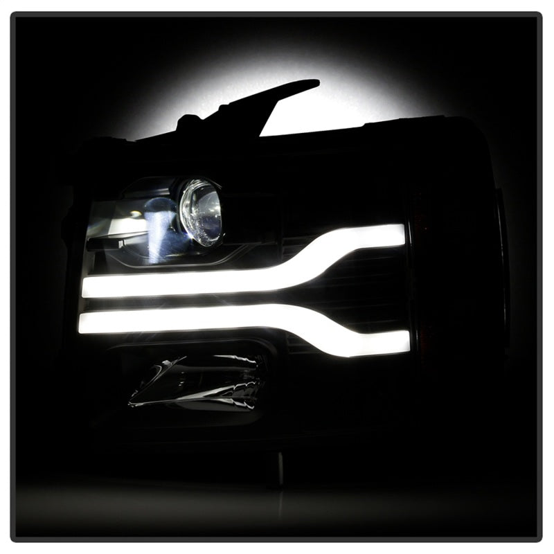 Spyder Chevy Silverado 1500 07-13/2500HD/3500HD 07-14 LED Black PRO-YD-CS07V3PL-BK 5087614