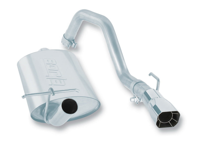 Borla 88-90 Jeep Wrangler 4.2L 4WD Cat-Back 2.25x2in Single Square Intrcld Rr 2.75x2.5in Sqr x6.5in 14352