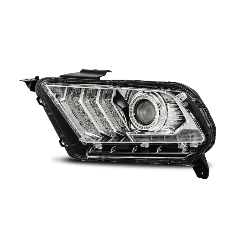 AlphaRex 10-12 Ford Mustang PRO-Series Projector Headlights Plank Style Chrome w/Top/Bottom DRL 880111 *Discontinued