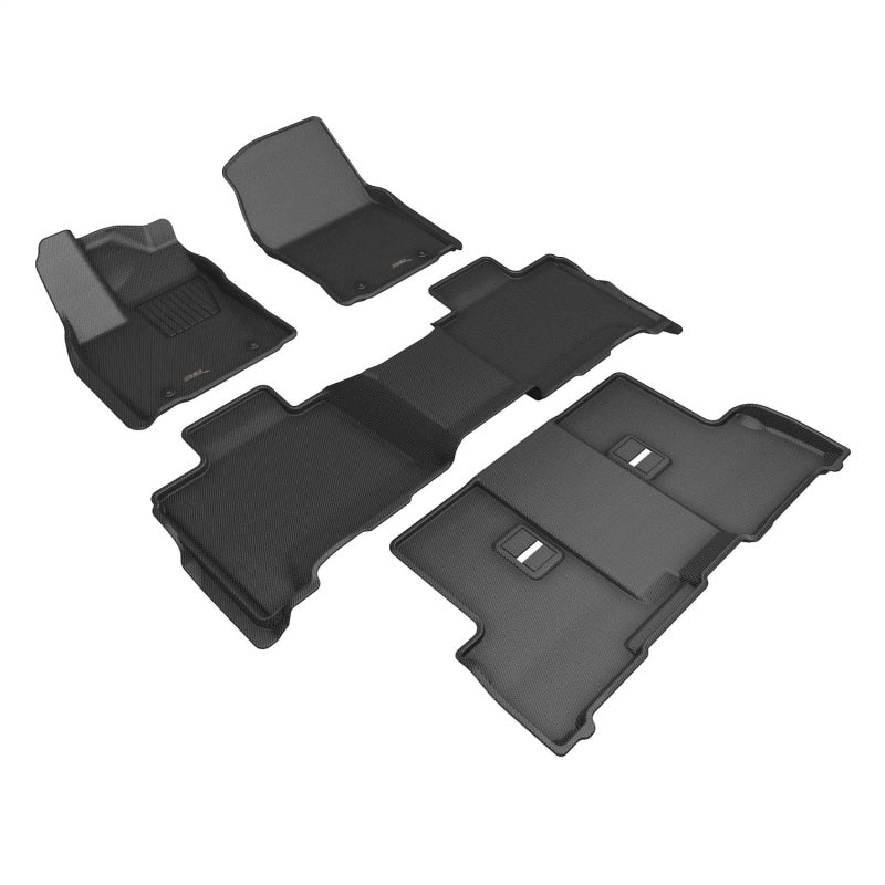 3D MAXpider 2023 Toyota Sequoia Kagu 1st 2nd 3rd Row - Set (Black) L1TY30301509