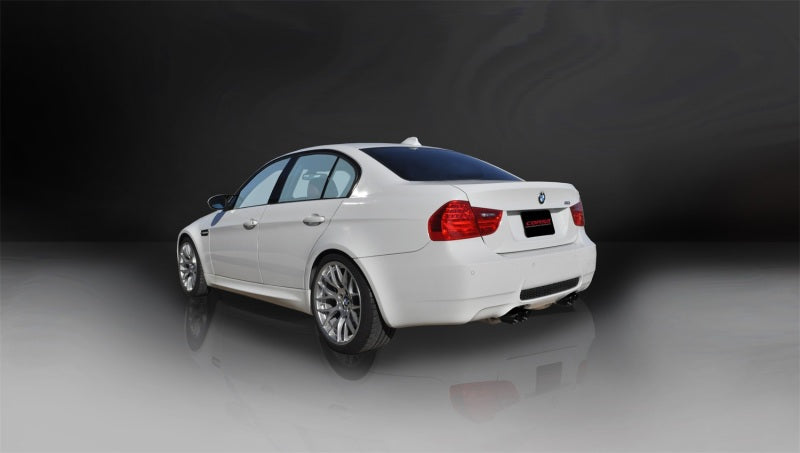 Corsa 08-12 BMW M3 E90 Black Sport Cat-Back Exhaust 14569BLK