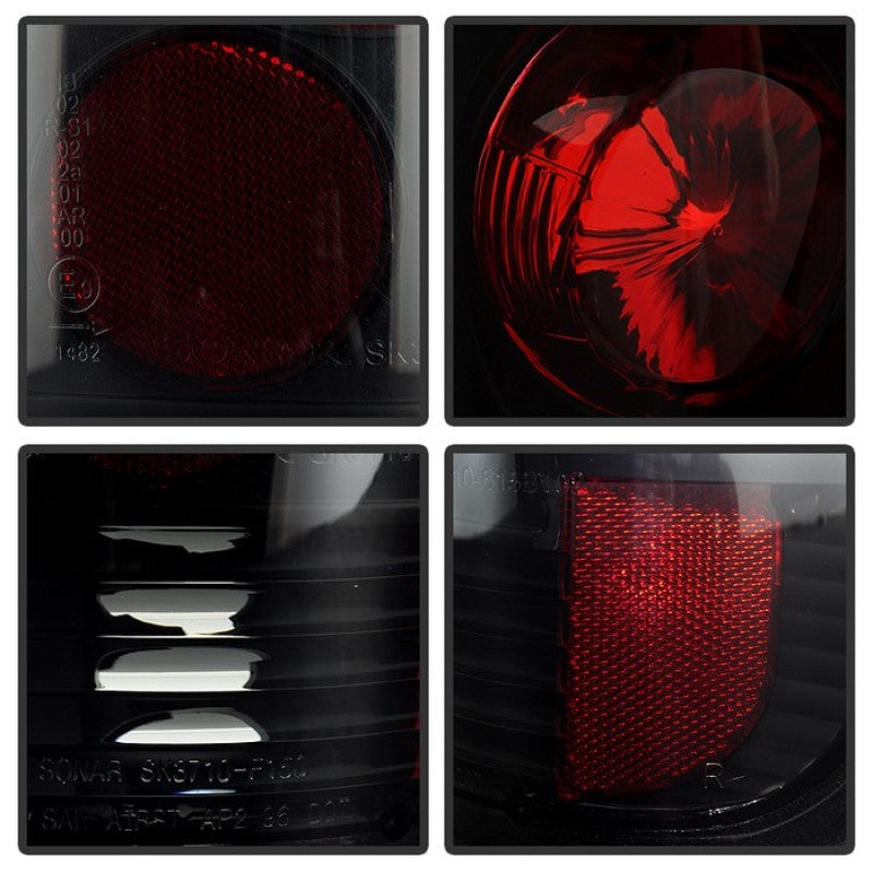 Spyder Ford F150 Styleside 97-03/F250/350/450/550 Euro Style Tail Lights Blk Smke ALT-YD-FF15097-BSM 5078162