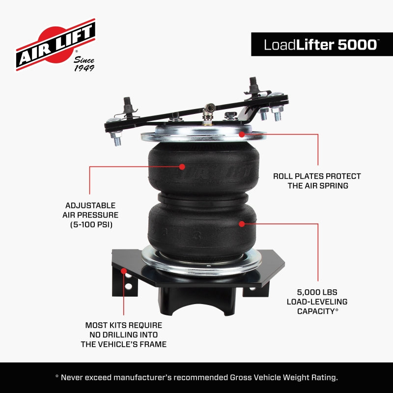 Air Lift Loadlifter 5000 Rear Air Spring Kit for 2020+ Chevrolet Silverado 2500/3500 57341