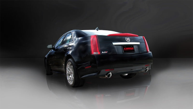 Corsa Performance 09-13 Cadillac CTS Sedan V 6.2L V8 Polished Touring Axle-Back Exhaust