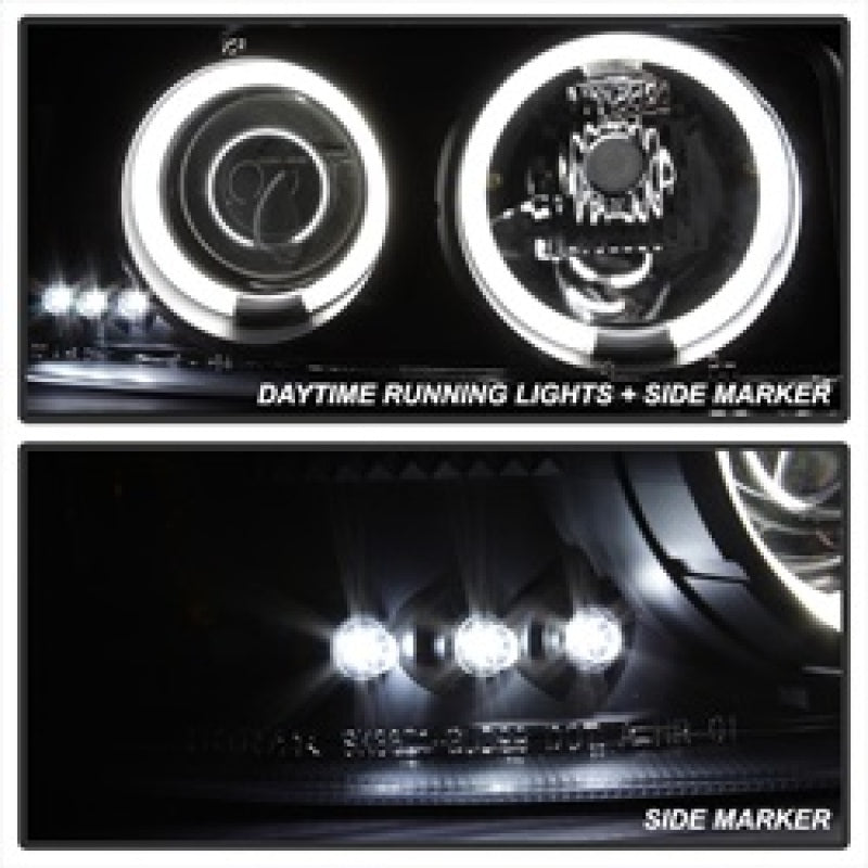 Spyder GMC Sierra 1500/2500 99-06 Projector Headlights CCFL Halo LED Blk Smke PRO-YD-CDE00-CCFL-BSM 5078704