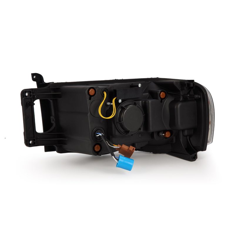 AlphaRex 02-05 Dodge Ram 1500 NOVA LED Proj Headlights Plank Style Blk w/Activ Light/Seq Signal 880564 *Discontinued
