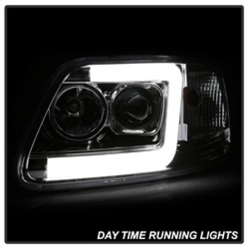 Spyder 97-03 Ford F-150 (After 6/1997) V2 Proj Headlights DRL LED - Chrm (PRO-YD-FF15097V2-LB-C) 5084644