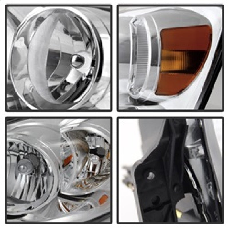 SPYDER Xtune Dodge Ram 1500 06-08 / Ram 2500/3500 06-09 Amber Crystal Headlights Chrome HD-JH-DR06-AM-C 9022913