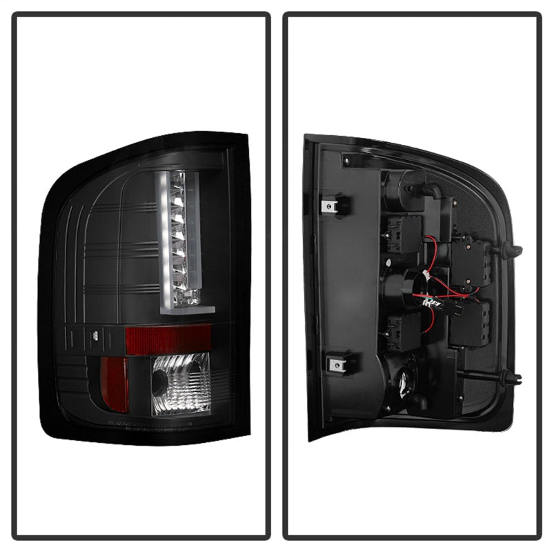 Spyder Chevy Silverado 07-13 Version 2 LED Tail Lights - Black ALT-YD-CS07V2-LED-BK 5081766