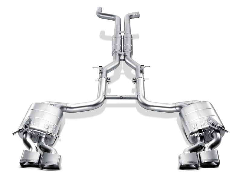 Akrapovic 11-14 Mercedes-AMG C63 Coupe (C4) Evolution Line Cat Back (Titanium) w/ Titanium Tips S-MEW204AMG