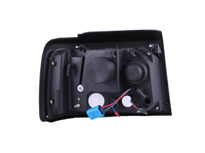 Anzo 1992-1996 Ford F-150 Projector Headlights w/ Halo Chrome w/ Side Marke