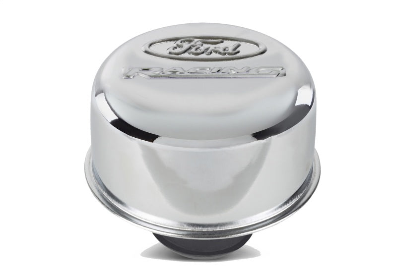 Ford Racing Logo Push-In Type Air Breather Cap - Chrome 302-215