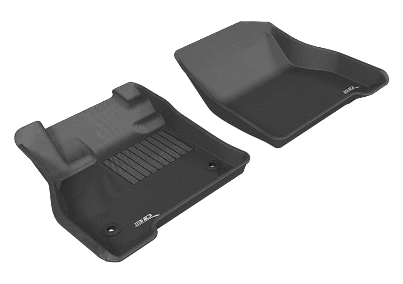 3D MAXpider 2011-2012 Nissan Leaf Kagu 1st Row Floormat - Black L1NS04911509