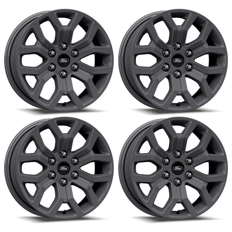Ford Racing 15-22 F-150 18x7.5in Matte Gray Wheel Kit M-1007K-1875G
