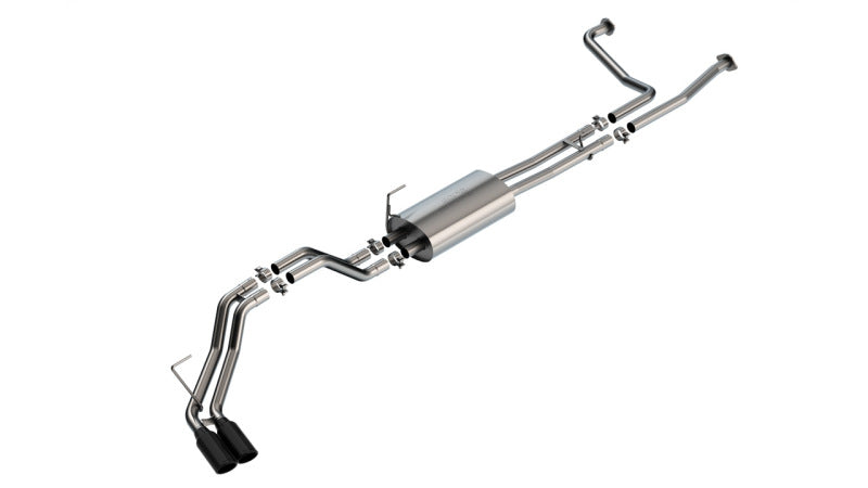 Borla 16-24 Nissan Titan XD S-Type Cat Back Exhaust - Black Chrome 140946BC