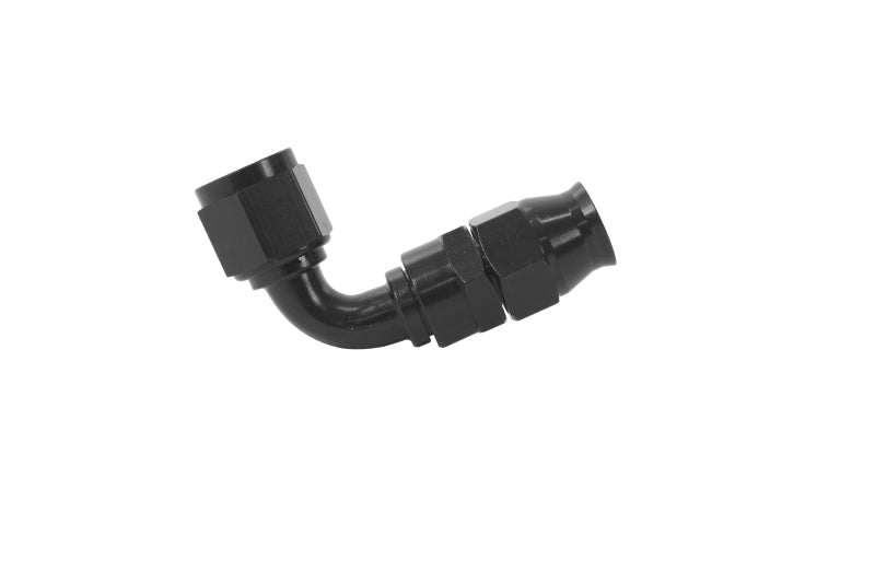 Aeromotive PTFE Hose End - AN-08 - 90 Deg - Black Anodized 15355