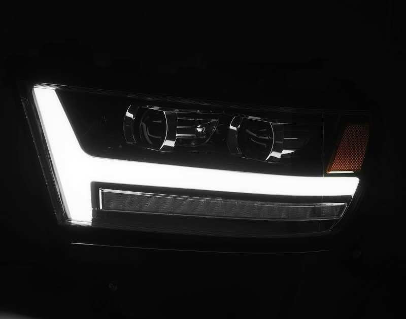 AlphaRex 19-20 Dodge Ram 1500 LUXX LED Proj Headlights Plnk Style Black w/Activ Light/Seq Signal/DRL 880543 *Discontinued