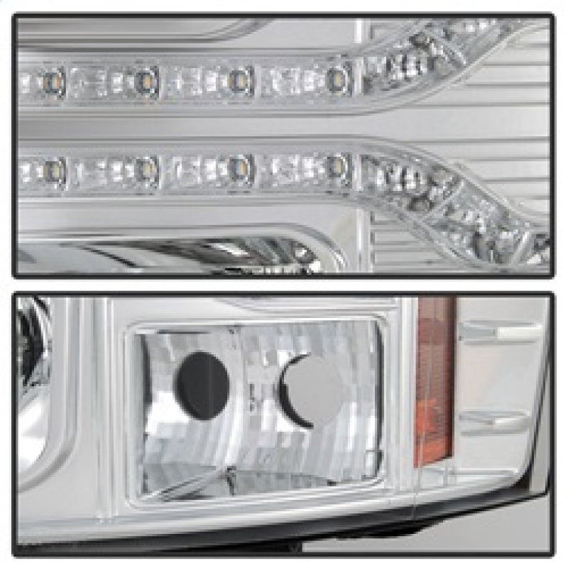 Spyder Chevy Silverado 1500 07-13 V2 Projector Headlights - LED DRL - Chrome PRO-YD-CS07V2-DRL-C 5083586