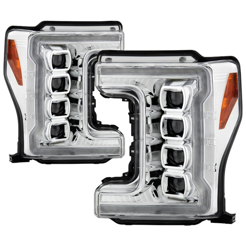Spyder Ford F-250/F-350/F450 17-18 Full LED Headlights Black PRO-YD-FS17HALAP-SEQ-C 5087447