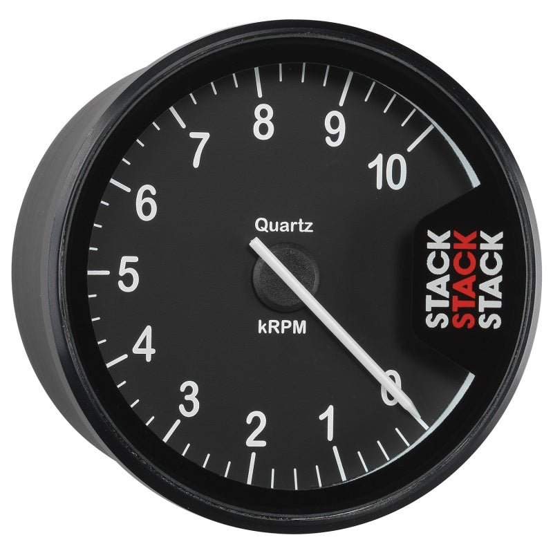Autometer Stack Clubman Tachometer 80mm 0-10K RPM - Black ST200-010