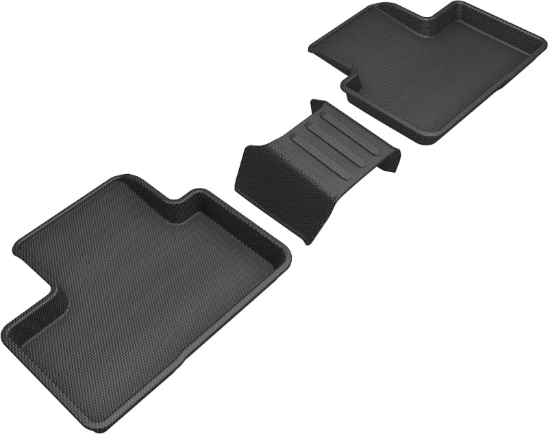 3D MAXpider 2019-2020 Volvo XC40 Kagu 2nd Row Floormats - Black L1VV03021509