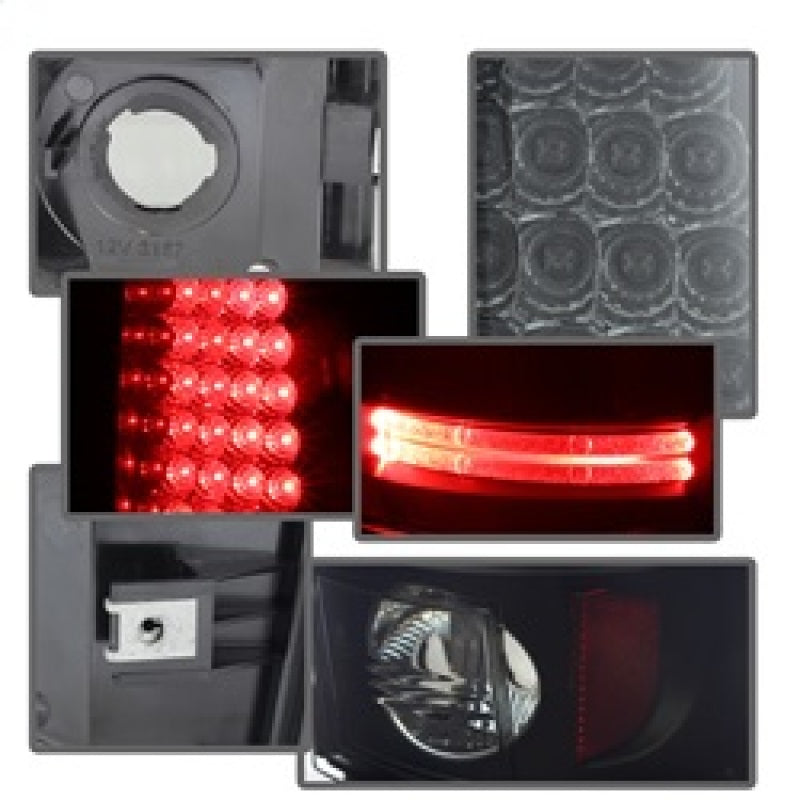 Spyder Chevy Silverado 1500 99-02 (Not Fit Stepside) LED Tail Lights Blk Smke ALT-YD-CS99-LED-BSM 5078063